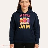 Reading Is My Jam Funny I Love To Read Books Gift Hoodie thumb 5
