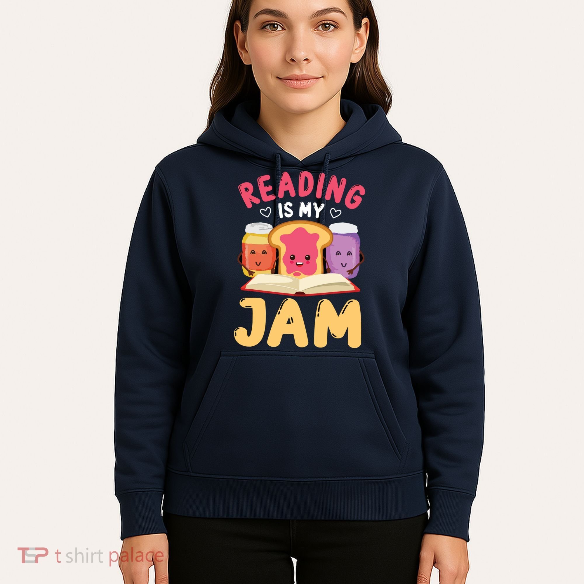 Reading Is My Jam Funny I Love To Read Books Gift Hoodie