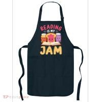 Reading Is My Jam Funny I Love To Read Books Gift Apron thumb 0