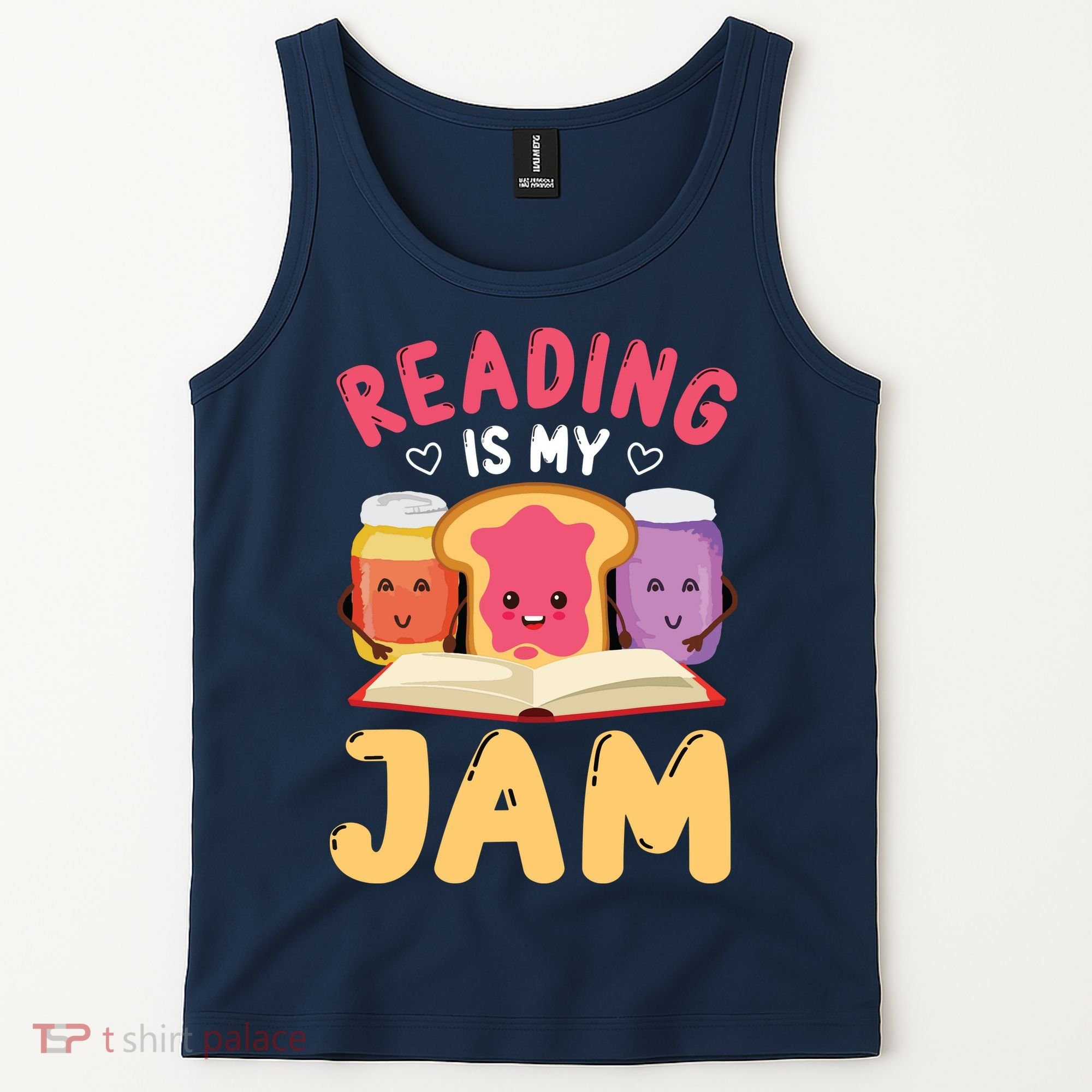 Reading Is My Jam Funny I Love To Read Books Gift Tank Top