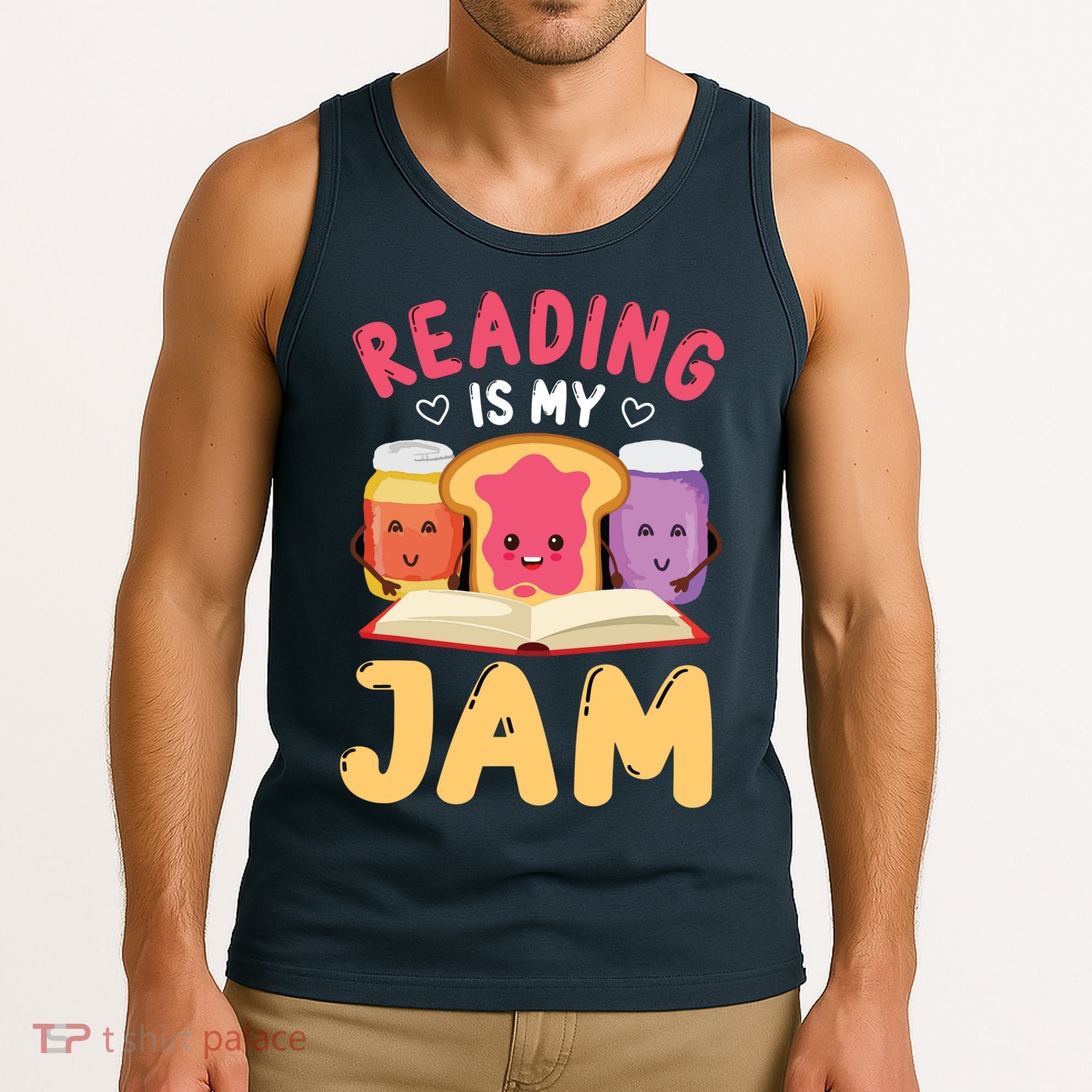Reading Is My Jam Funny I Love To Read Books Gift Tank Top