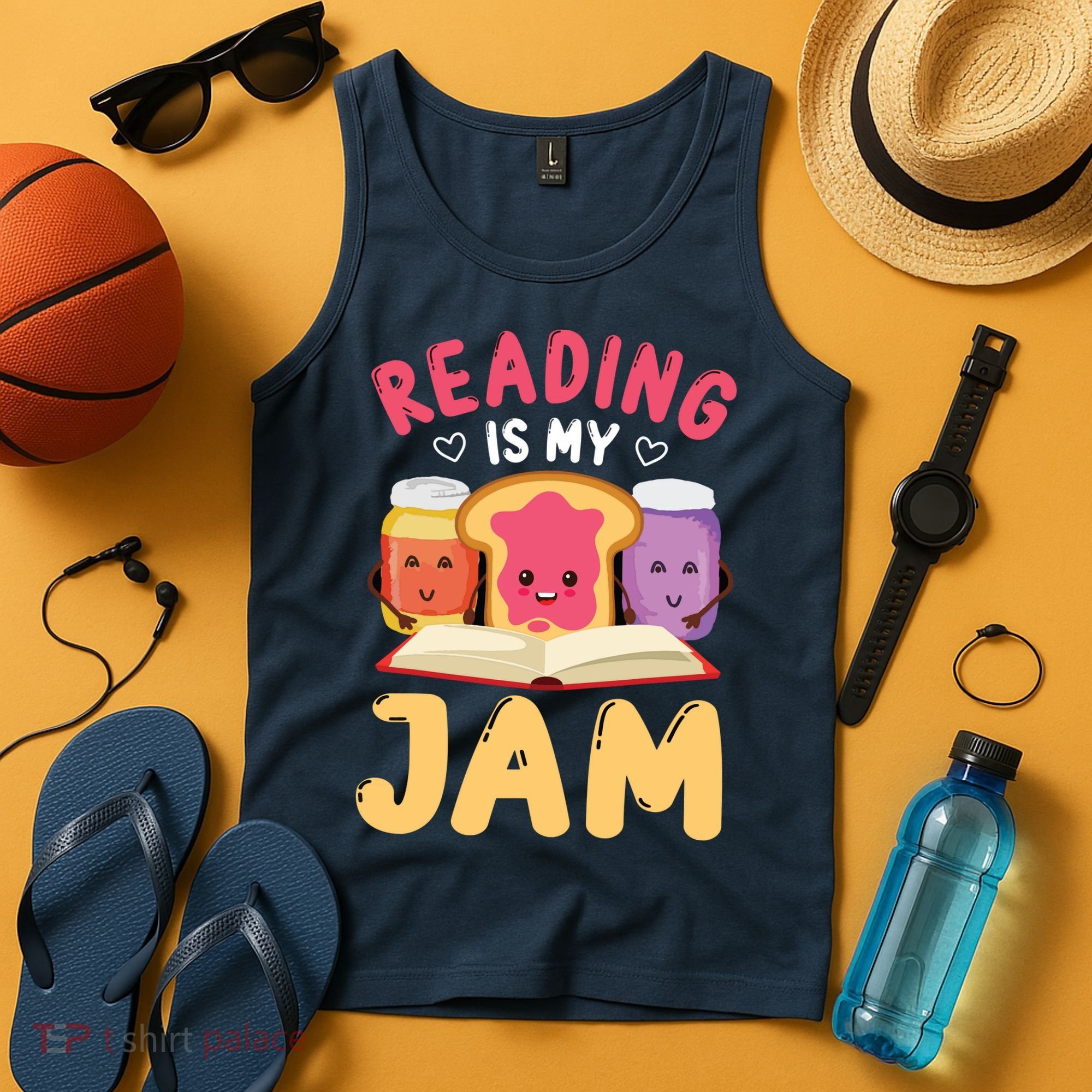 Reading Is My Jam Funny I Love To Read Books Gift Tank Top