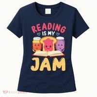 Reading Is My Jam Funny I Love To Read Books Gift Women's T-Shirt thumb 0