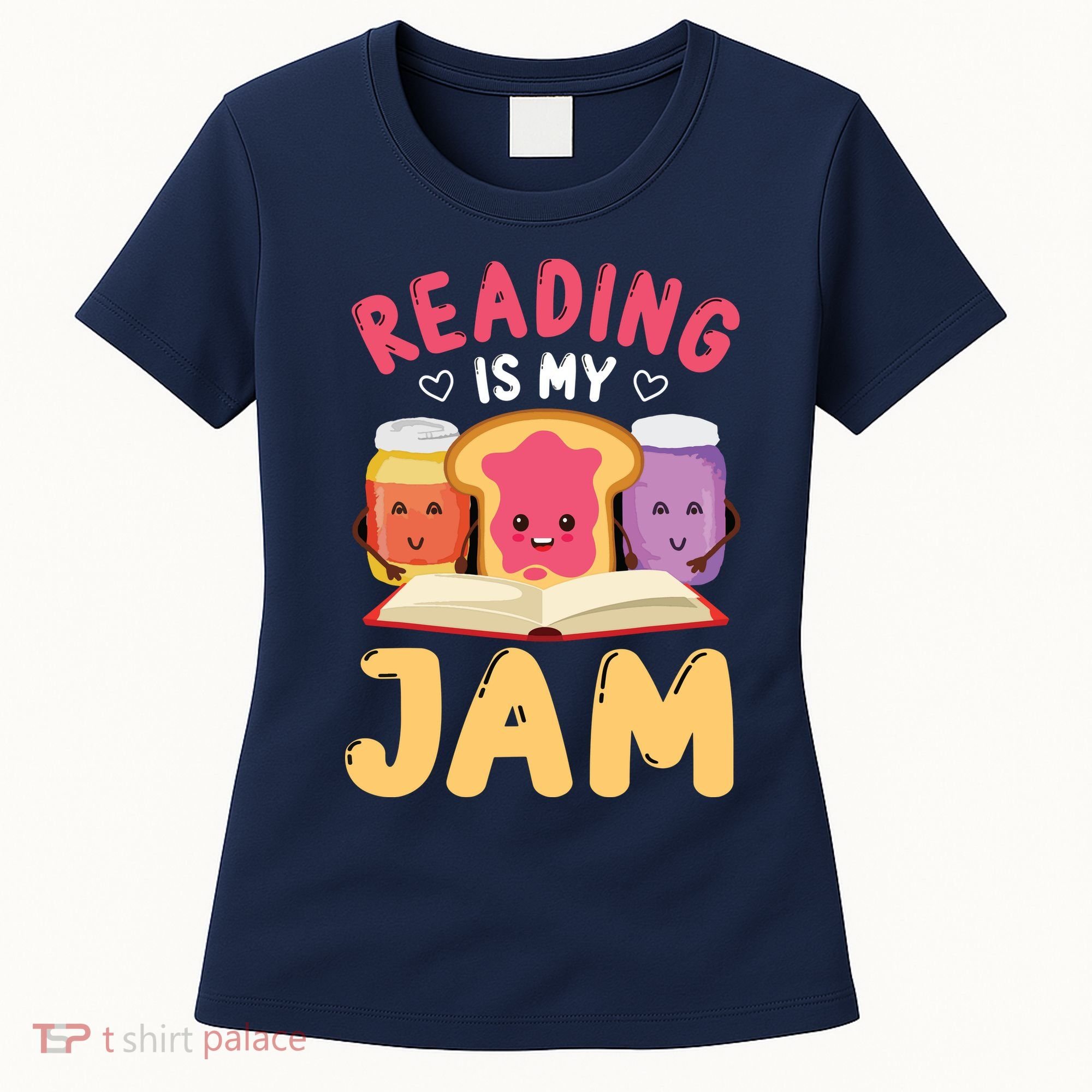Reading Is My Jam Funny I Love To Read Books Gift Women's T-Shirt