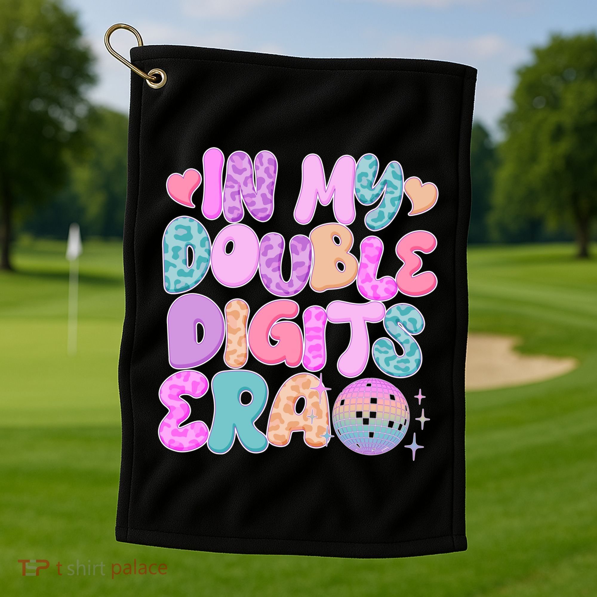 Retro In My Double Digits Era Golf Towel