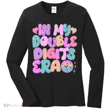 Retro In My Double Digits Era Women's Long Sleeve Shirt