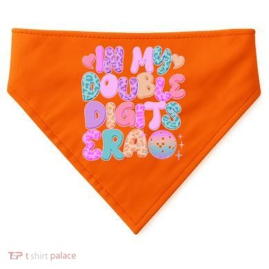 Retro In My Double Digits Era USA-Made Doggie Bandana