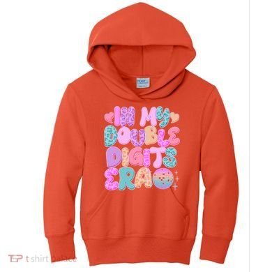 Retro In My Double Digits Era Kids Hoodie