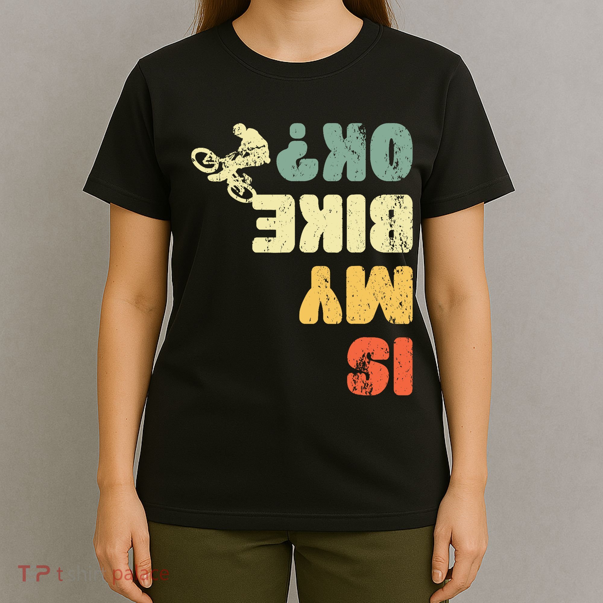 Retro Is My Bike Ok Youths Wo Vintage Cycling T-Shirt