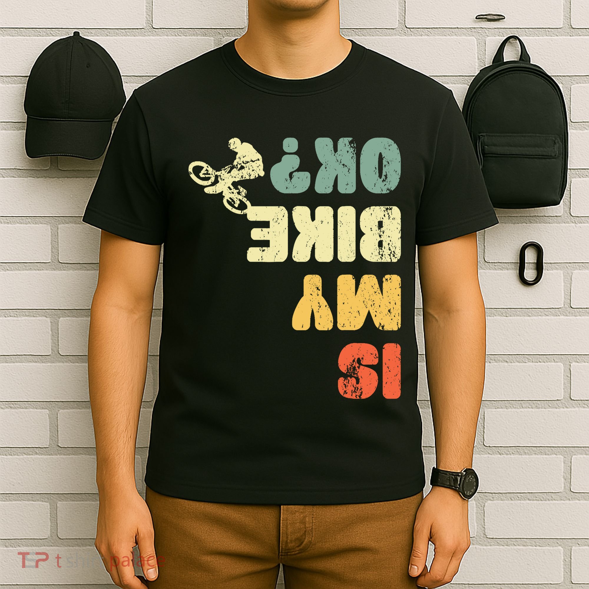 Retro Is My Bike Ok Youths Wo Vintage Cycling T-Shirt
