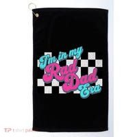 Retro In My Rad Dad Era Funny Dad Groovy Rad Dad Gift Golf Towel thumb 0