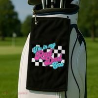 Retro In My Rad Dad Era Funny Dad Groovy Rad Dad Gift Golf Towel thumb 2