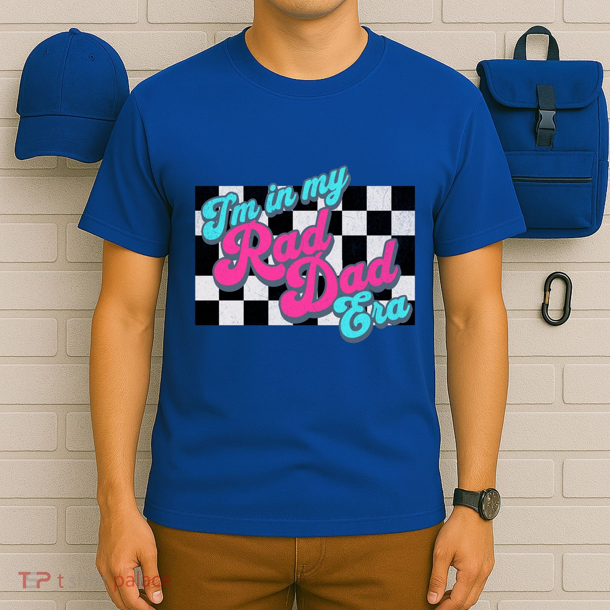 Retro In My Rad Dad Era Funny Dad Groovy Rad Dad Gift T-Shirt