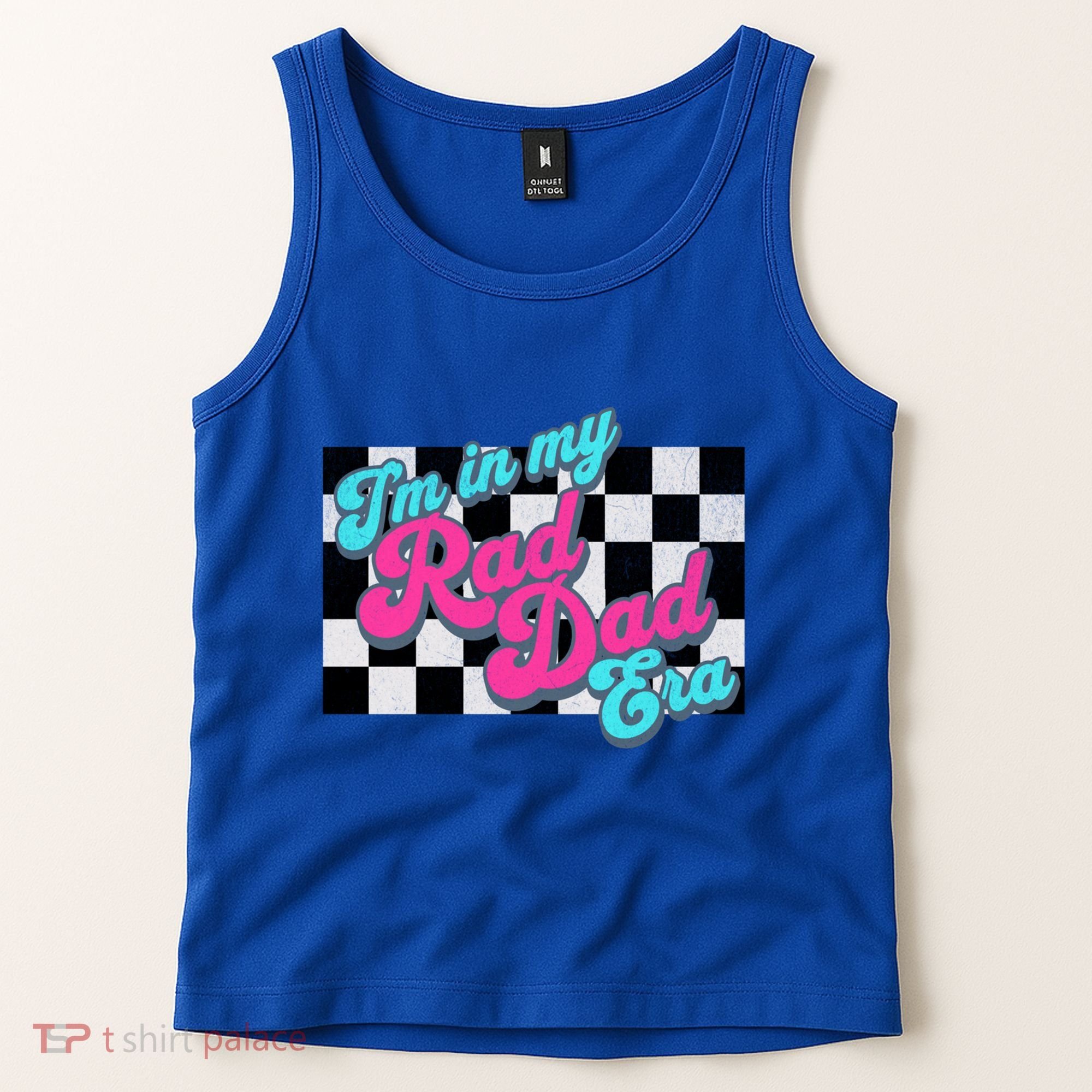 Retro In My Rad Dad Era Funny Dad Groovy Rad Dad Gift Tank Top