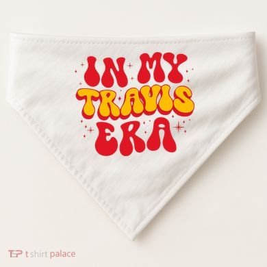 Retro In My Travis Era USA-Made Doggie Bandana