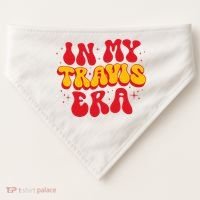 Retro In My Travis Era USA-Made Doggie Bandana thumb 0