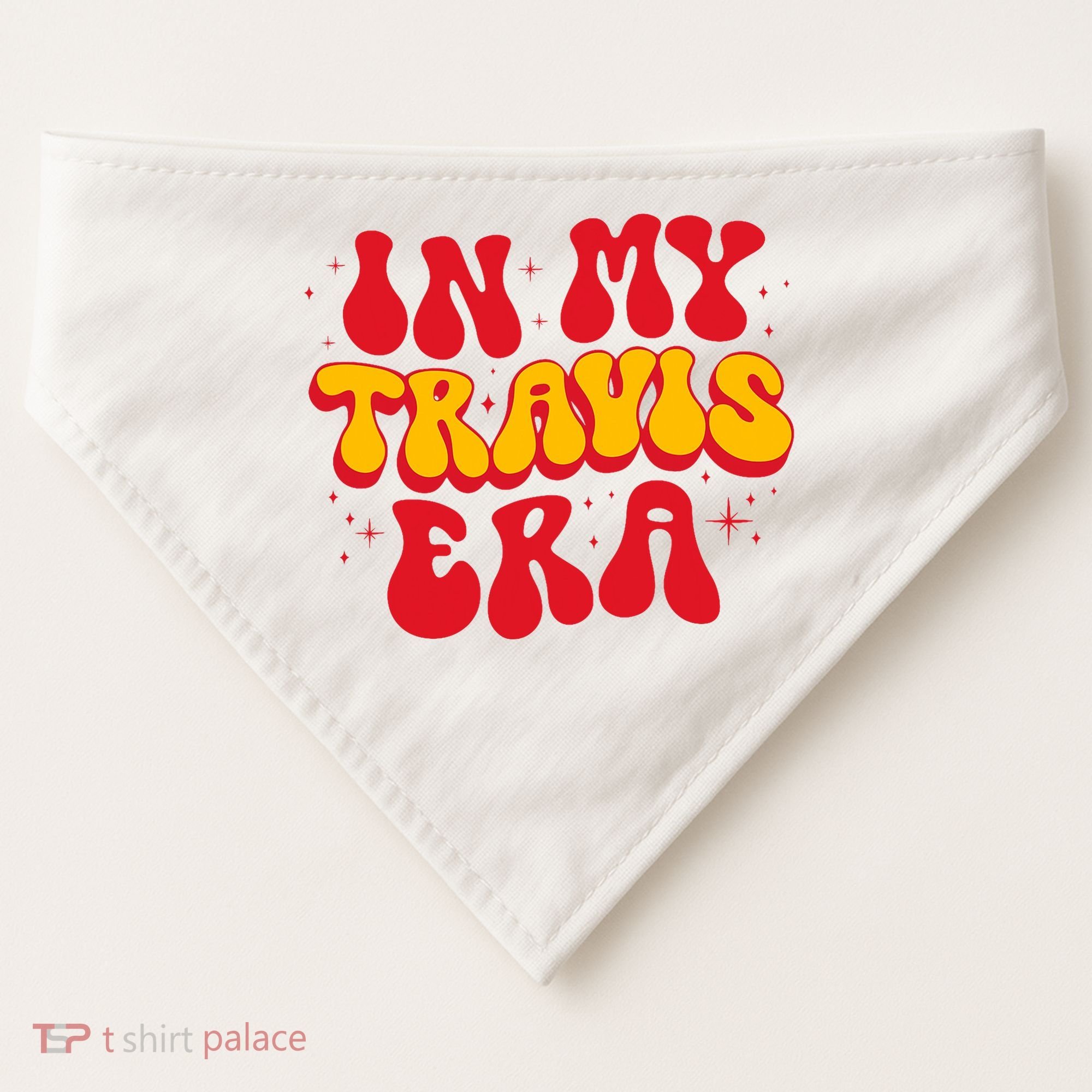 Retro In My Travis Era USA-Made Doggie Bandana