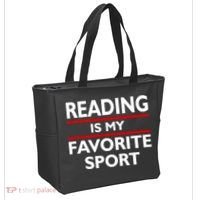 Reading Is My Favorite Sport Tote Bag thumb 2