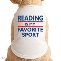 Reading Is My Favorite Sport Doggie Tank thumb 0