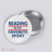 Reading Is My Favorite Sport Button thumb 0