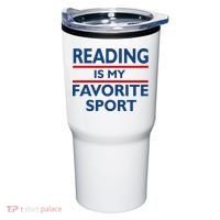 Reading Is My Favorite Sport Tumbler thumb 0