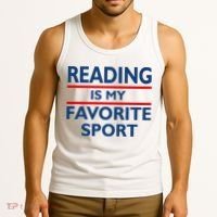 Reading Is My Favorite Sport Tank Top thumb 3