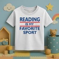 Reading Is My Favorite Sport Toddler T-Shirt thumb 3
