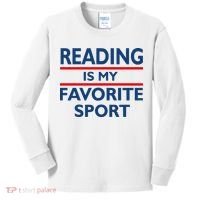 Reading Is My Favorite Sport Kids Long Sleeve Shirt thumb 0