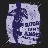 Rugby Is My Anger Management Women's Sweatshirt thumb 2