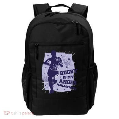 Rugby Is My Anger Management Backpack