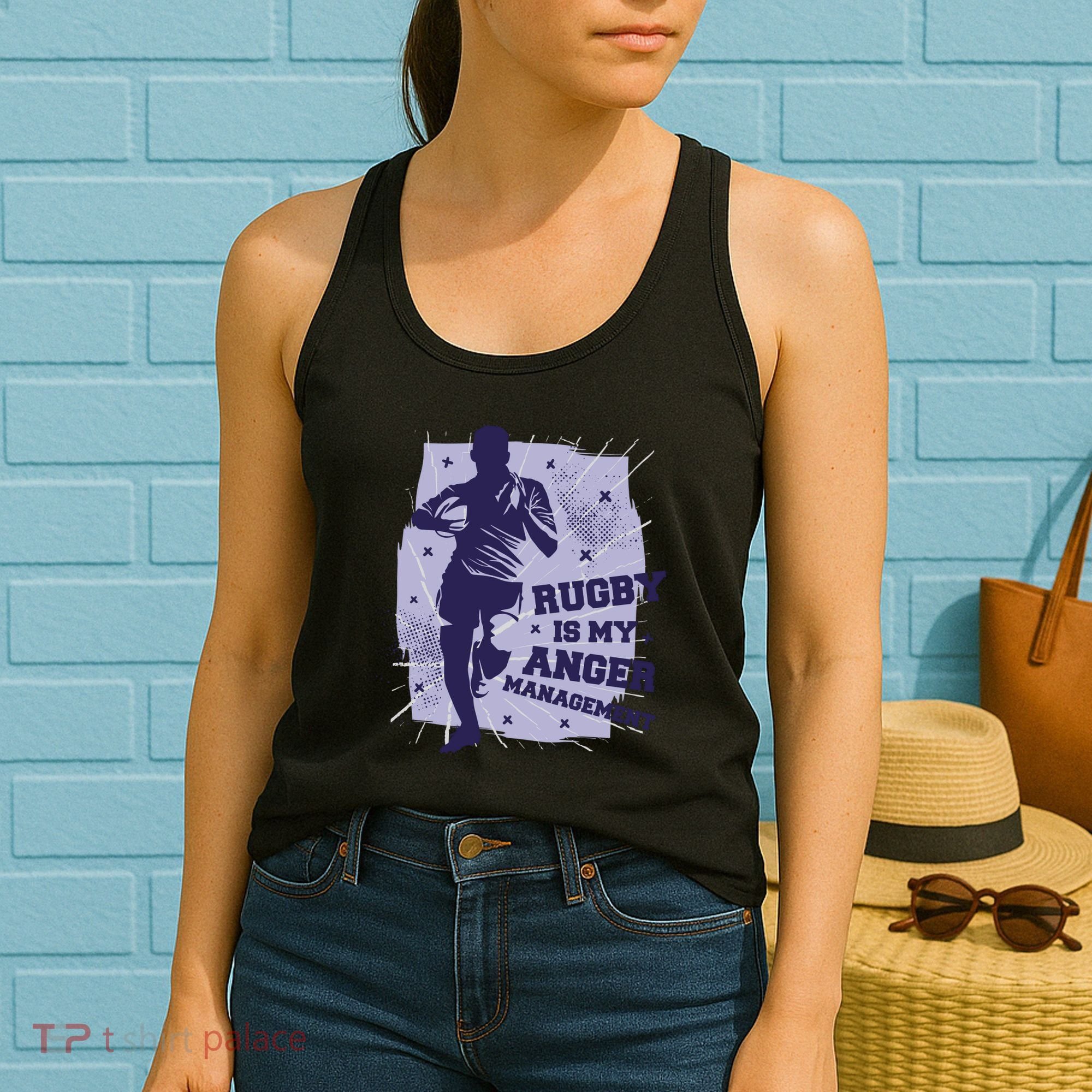 Rugby Is My Anger Management Women's Tank Top