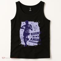 Rugby Is My Anger Management Tank Top thumb 2