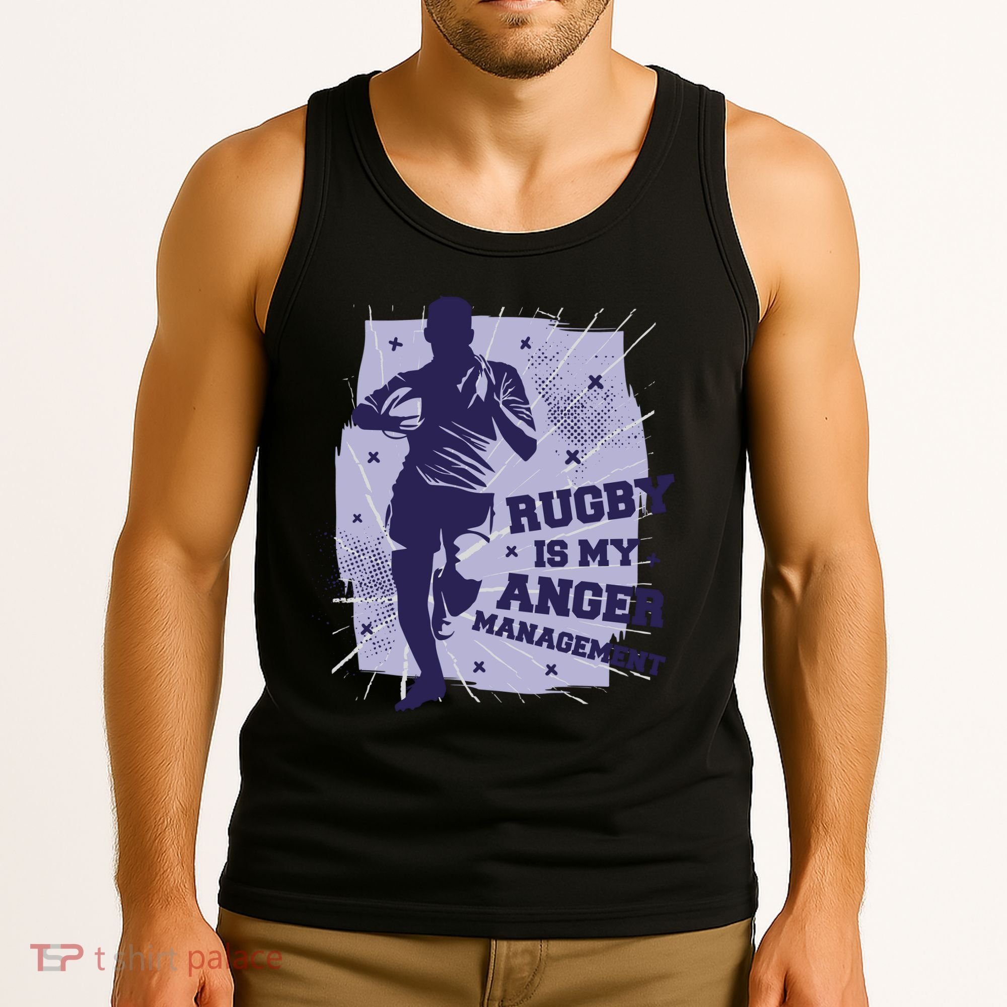Rugby Is My Anger Management Tank Top