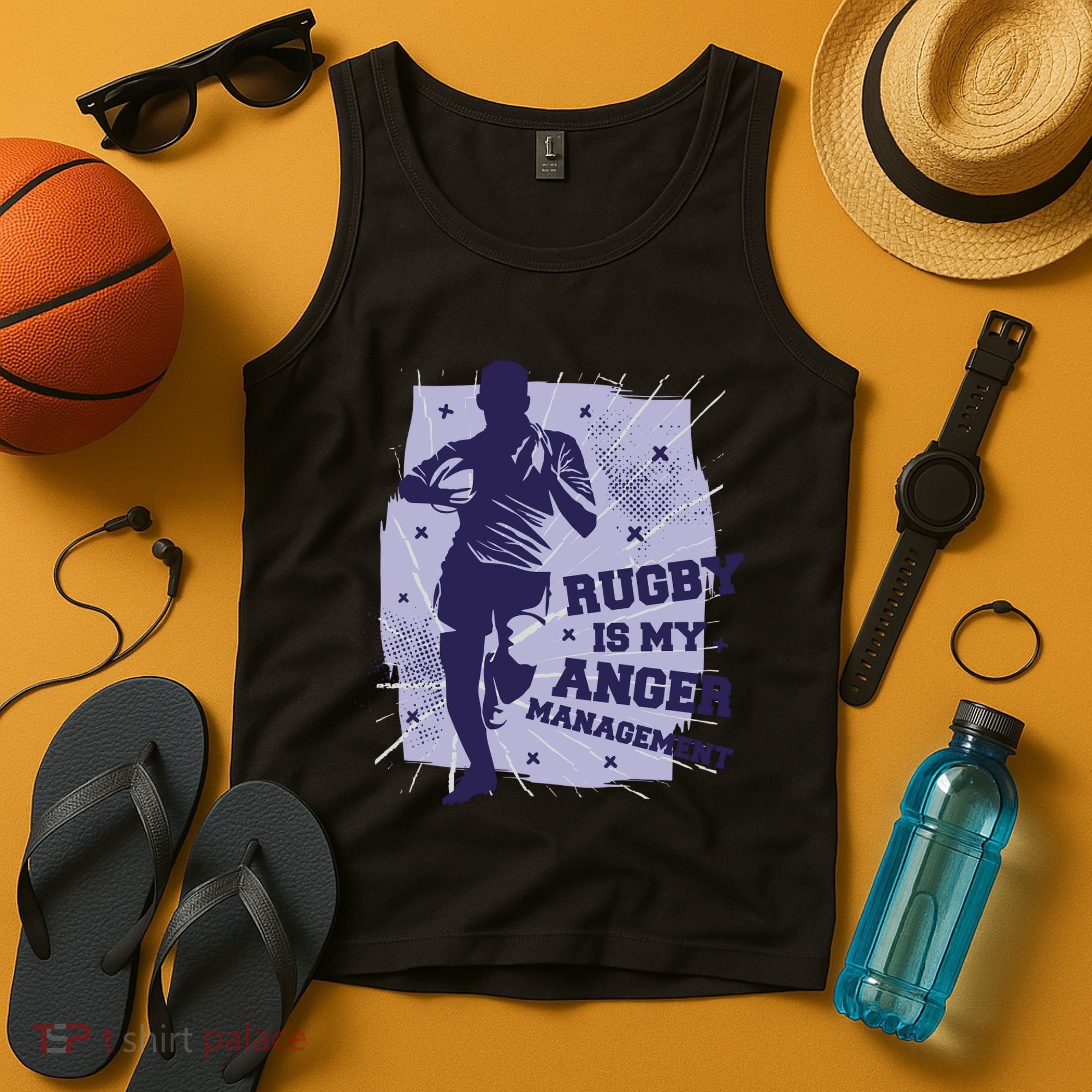 Rugby Is My Anger Management Tank Top