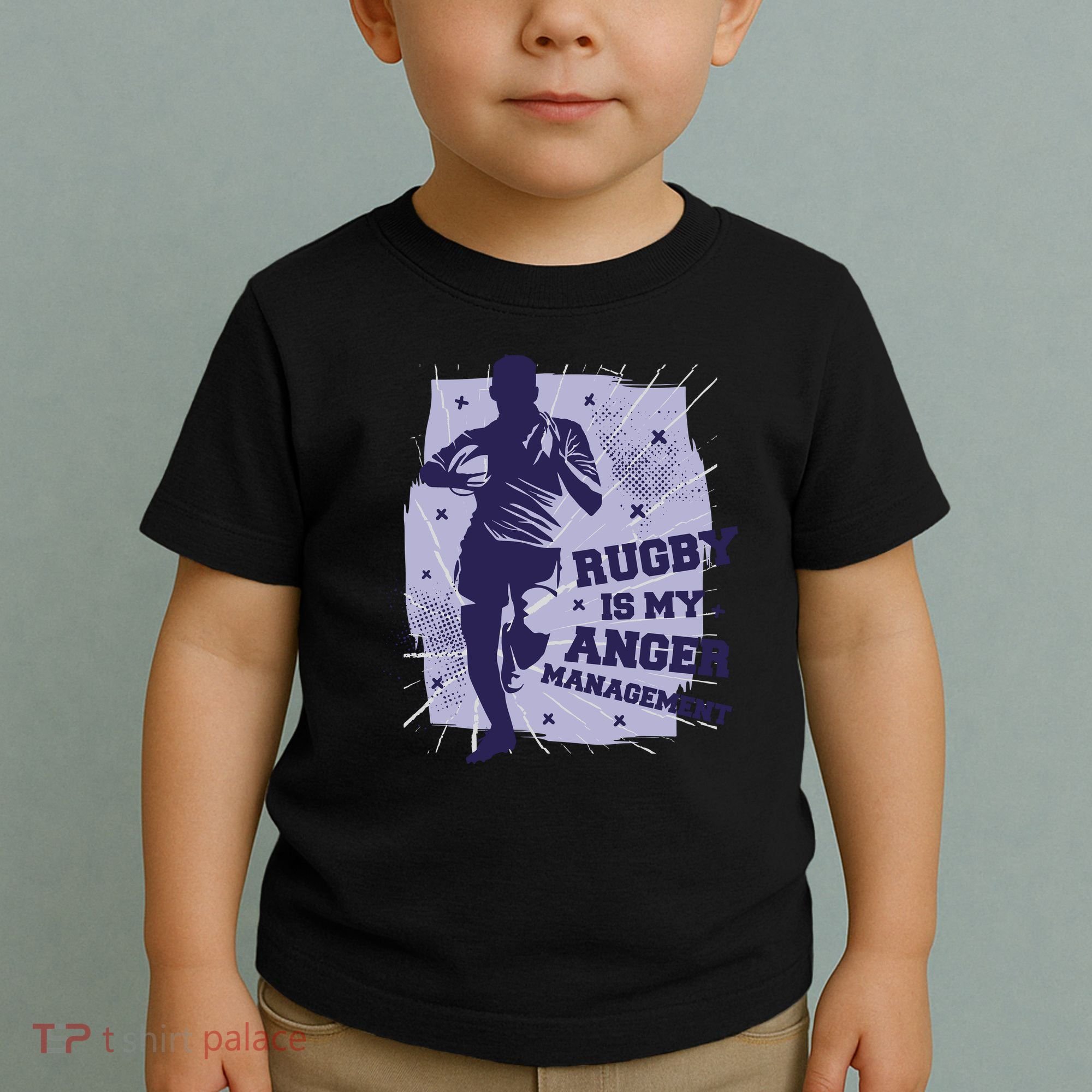 Rugby Is My Anger Management Toddler T-Shirt
