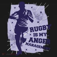 Rugby Is My Anger Management Visor thumb 3