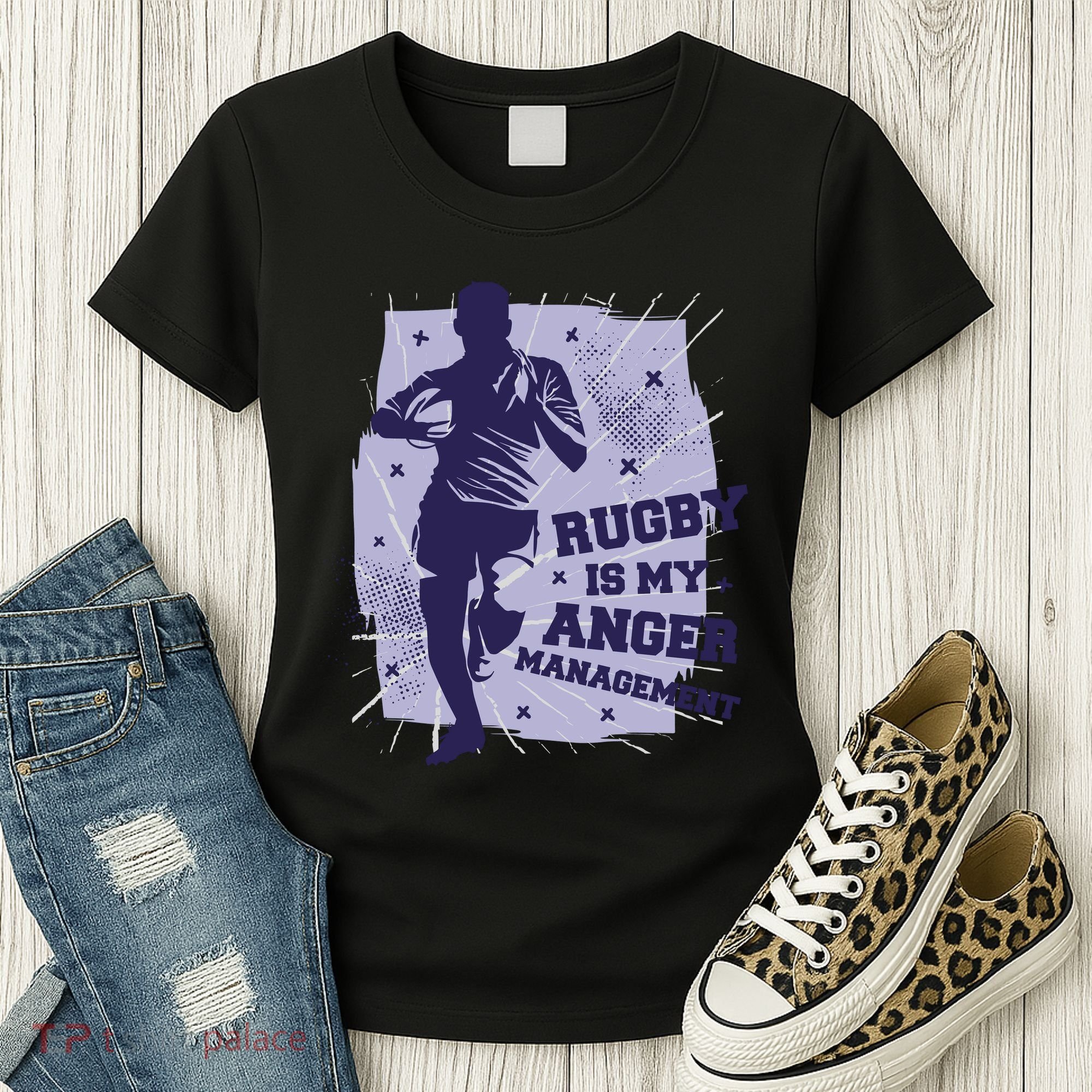 Rugby Is My Anger Management Women's T-Shirt