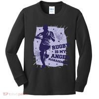 Rugby Is My Anger Management Kids Long Sleeve Shirt thumb 0