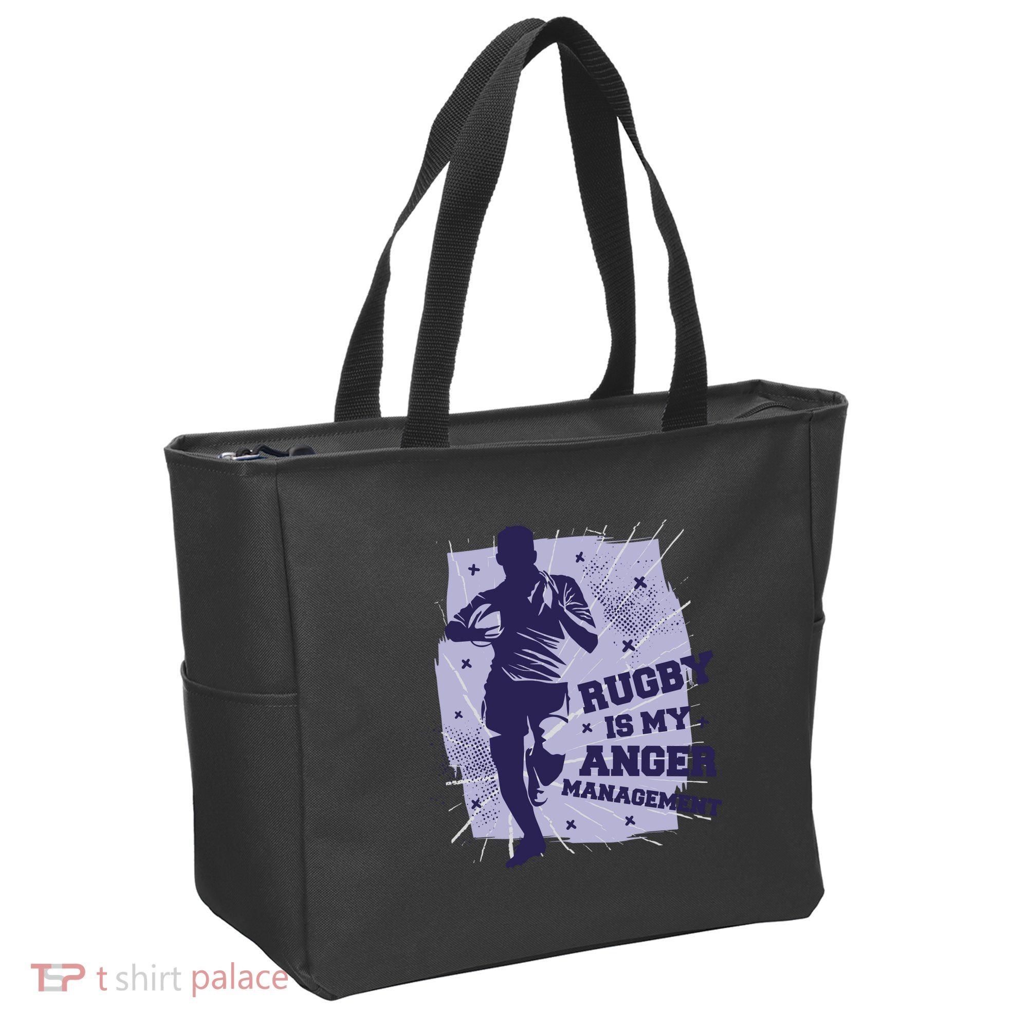 Rugby Is My Anger Management Tote Bag