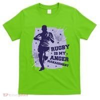 Rugby Is My Anger Management T-Shirt thumb 0