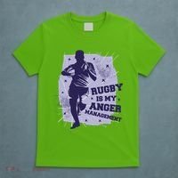 Rugby Is My Anger Management T-Shirt thumb 5