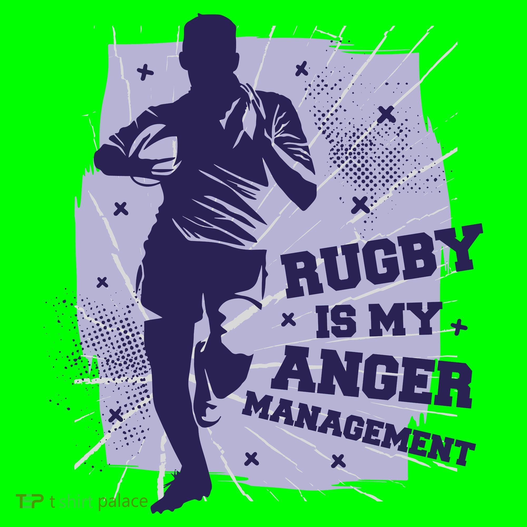 Rugby Is My Anger Management Mousepad