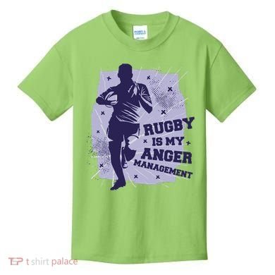 Rugby Is My Anger Management Kids T-Shirt