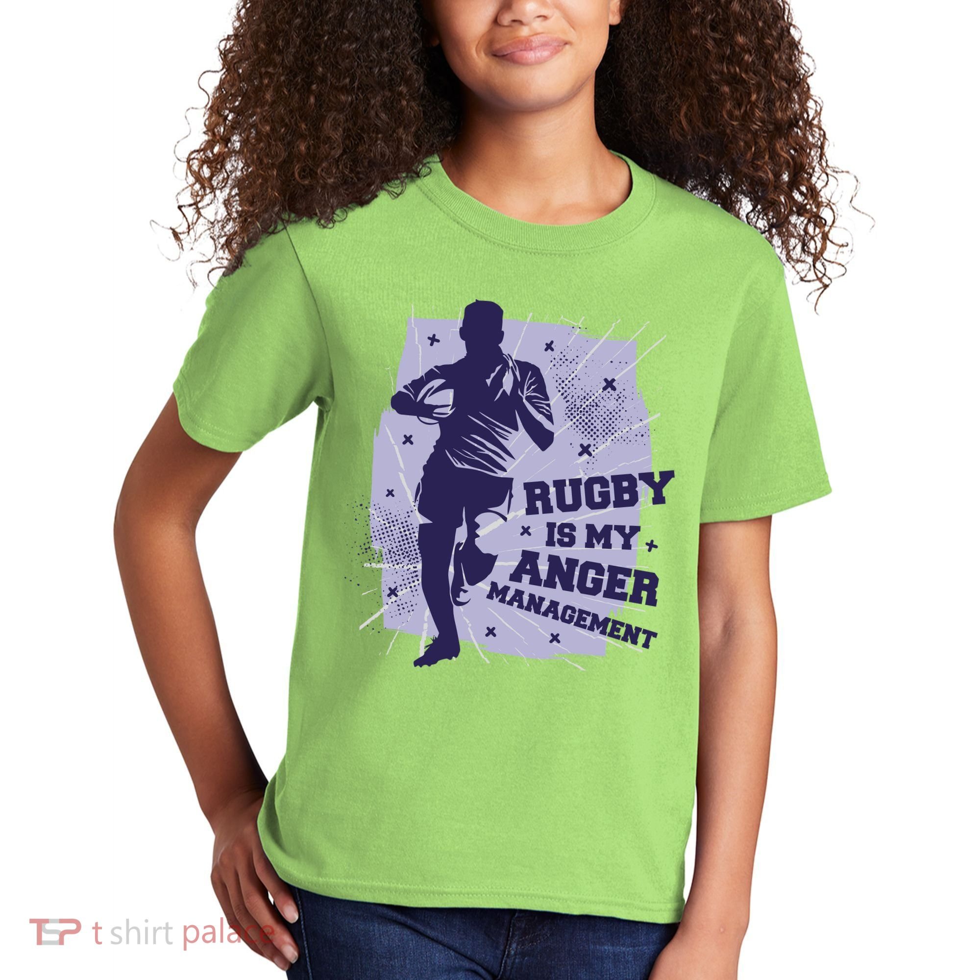 Rugby Is My Anger Management Kids T-Shirt