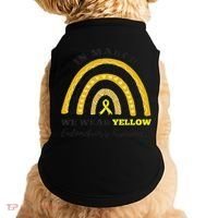 Rainbow In March We Wear Yellow Endometriosis Awareness Doggie Tank thumb 0