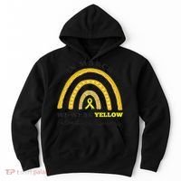 Rainbow In March We Wear Yellow Endometriosis Awareness Hoodie thumb 0