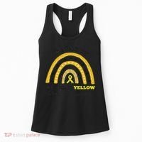 Rainbow In March We Wear Yellow Endometriosis Awareness Women's Tank Top thumb 0