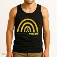 Rainbow In March We Wear Yellow Endometriosis Awareness Tank Top thumb 3