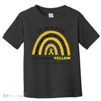 Rainbow In March We Wear Yellow Endometriosis Awareness Toddler T-Shirt thumb 0