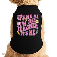Retro Its Me Hi Im The Teacher Its Me Doggie Tank thumb 0